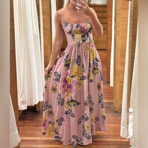 FARM Rio Delicate Garden Long Dress Size M